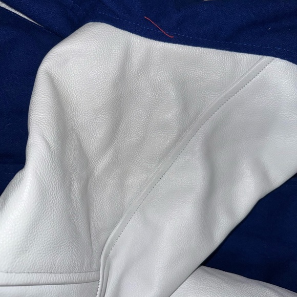 Sledwise Blue and White Varsity Jacket size large - Picture 6 of 12